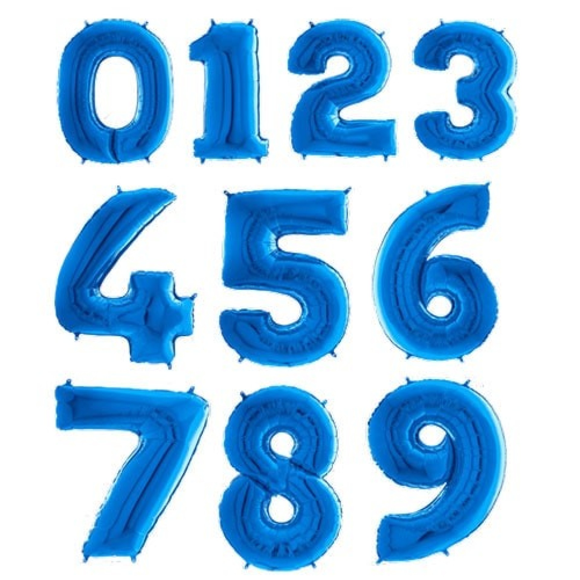 Balão Número Azul