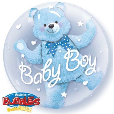 Balo Duplo Bubble Baby Boy Urso Azul