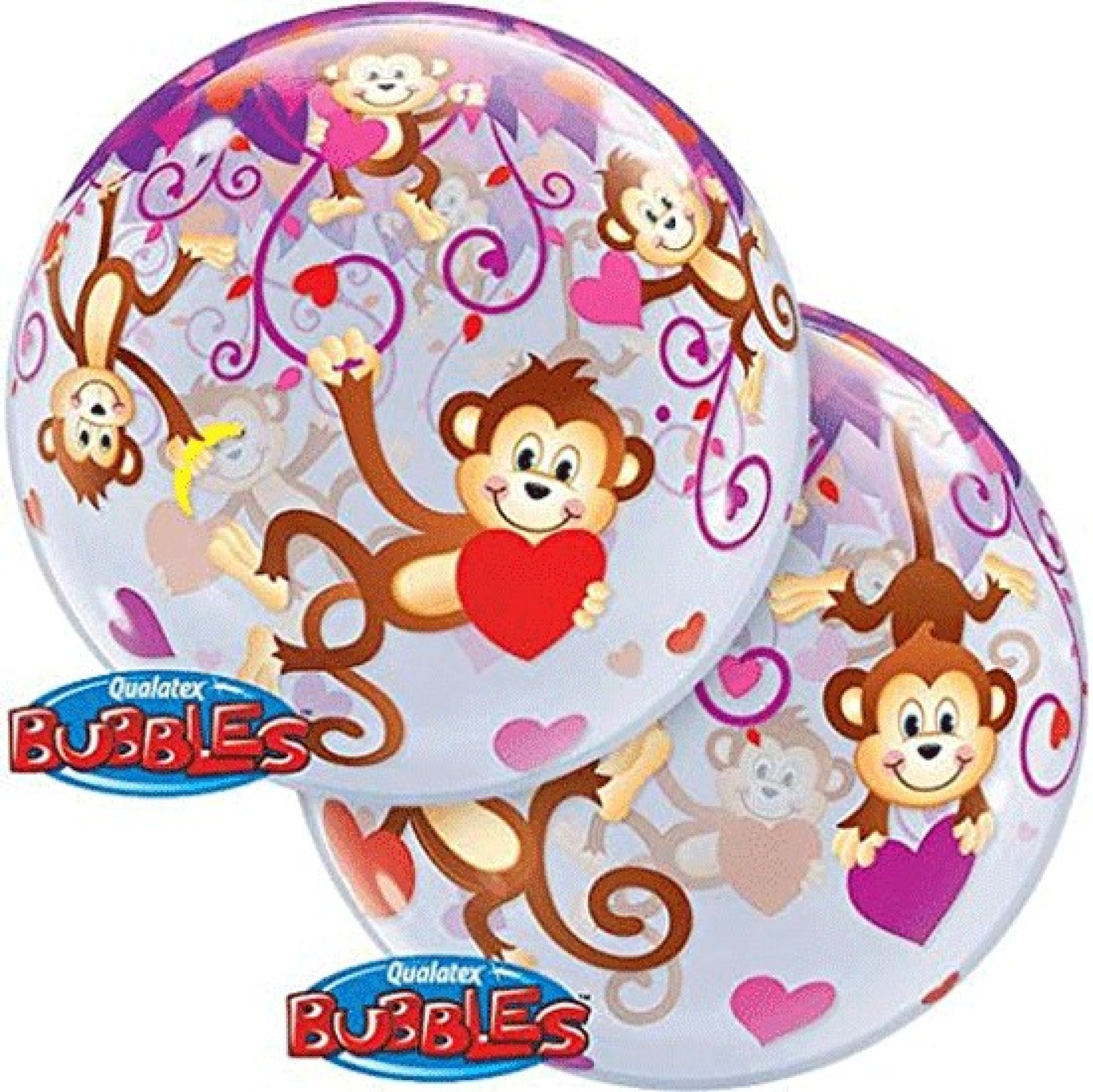 Balão Bubble Love Monkeys