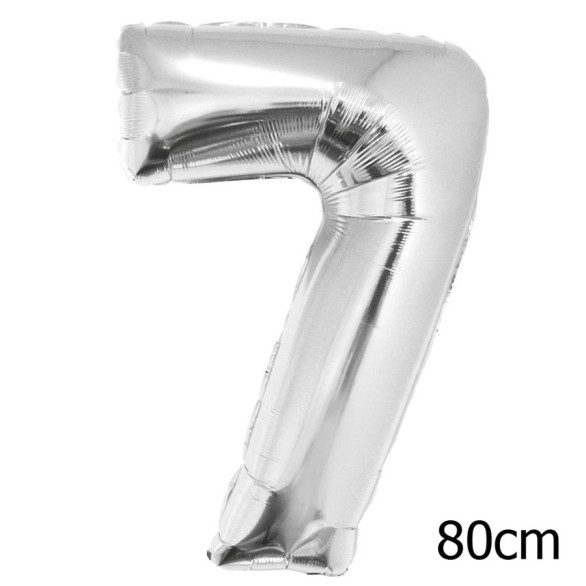 Balão Numero 7 Prata