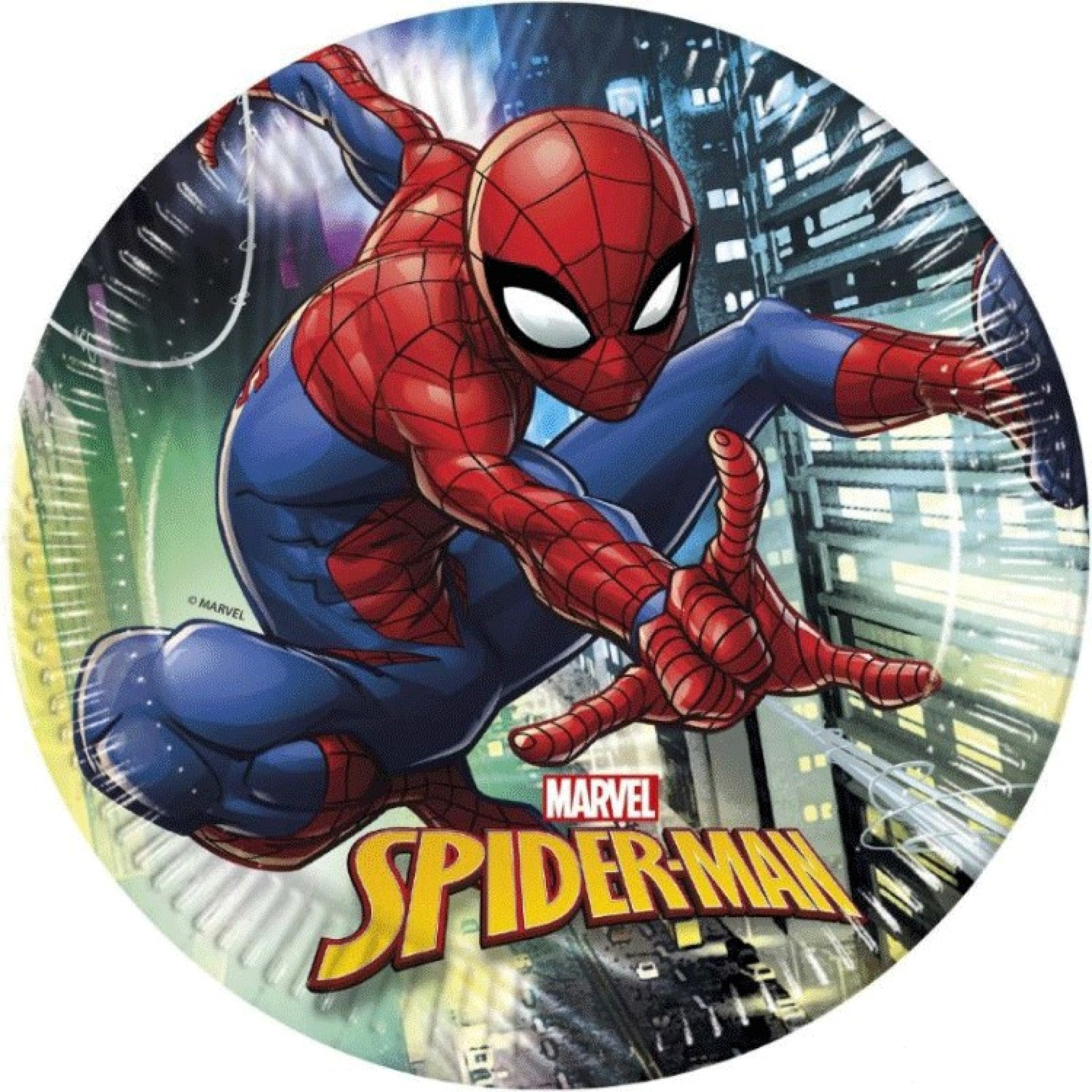 Pratos Spider Man 8 Unidades