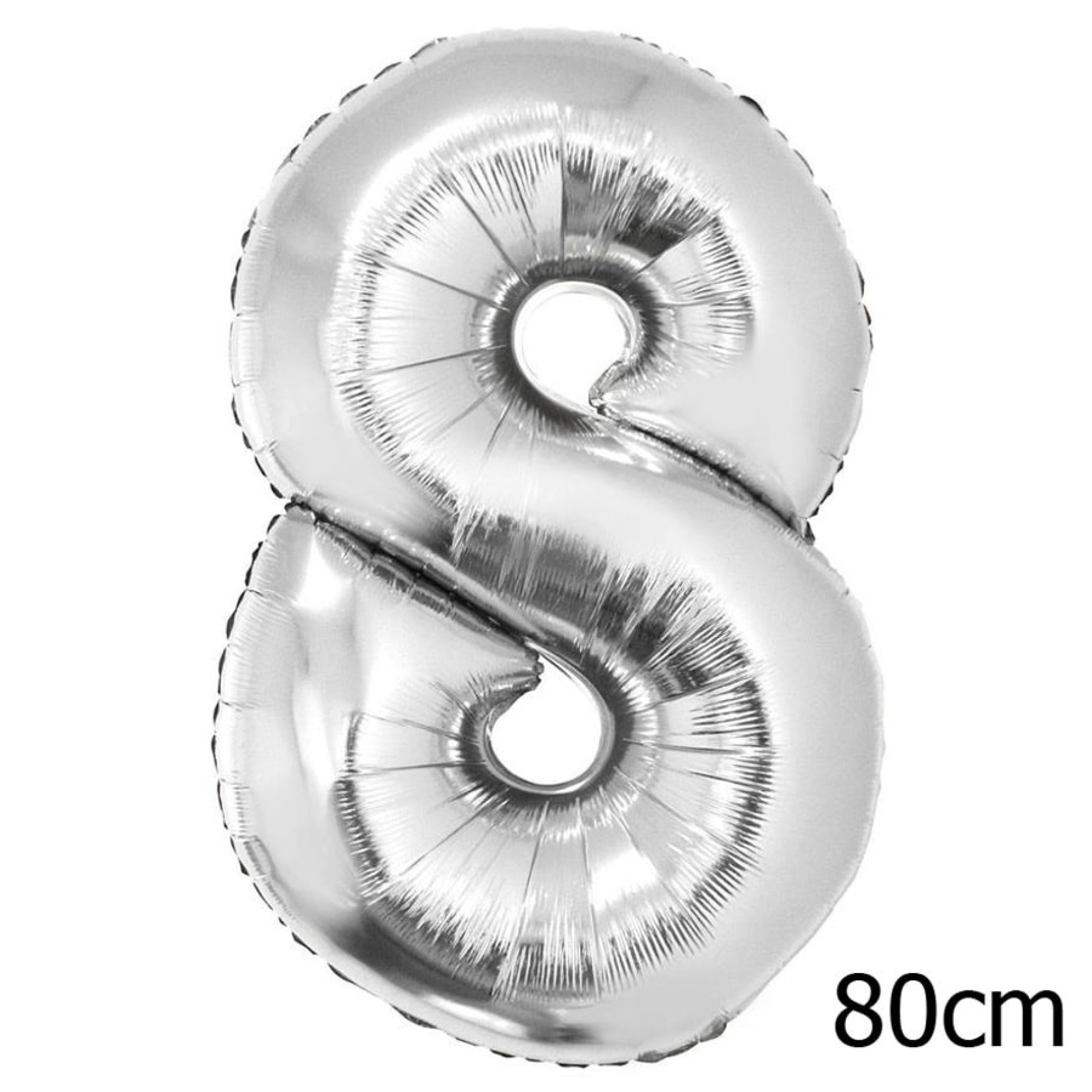 Balão Numero 8 Prata