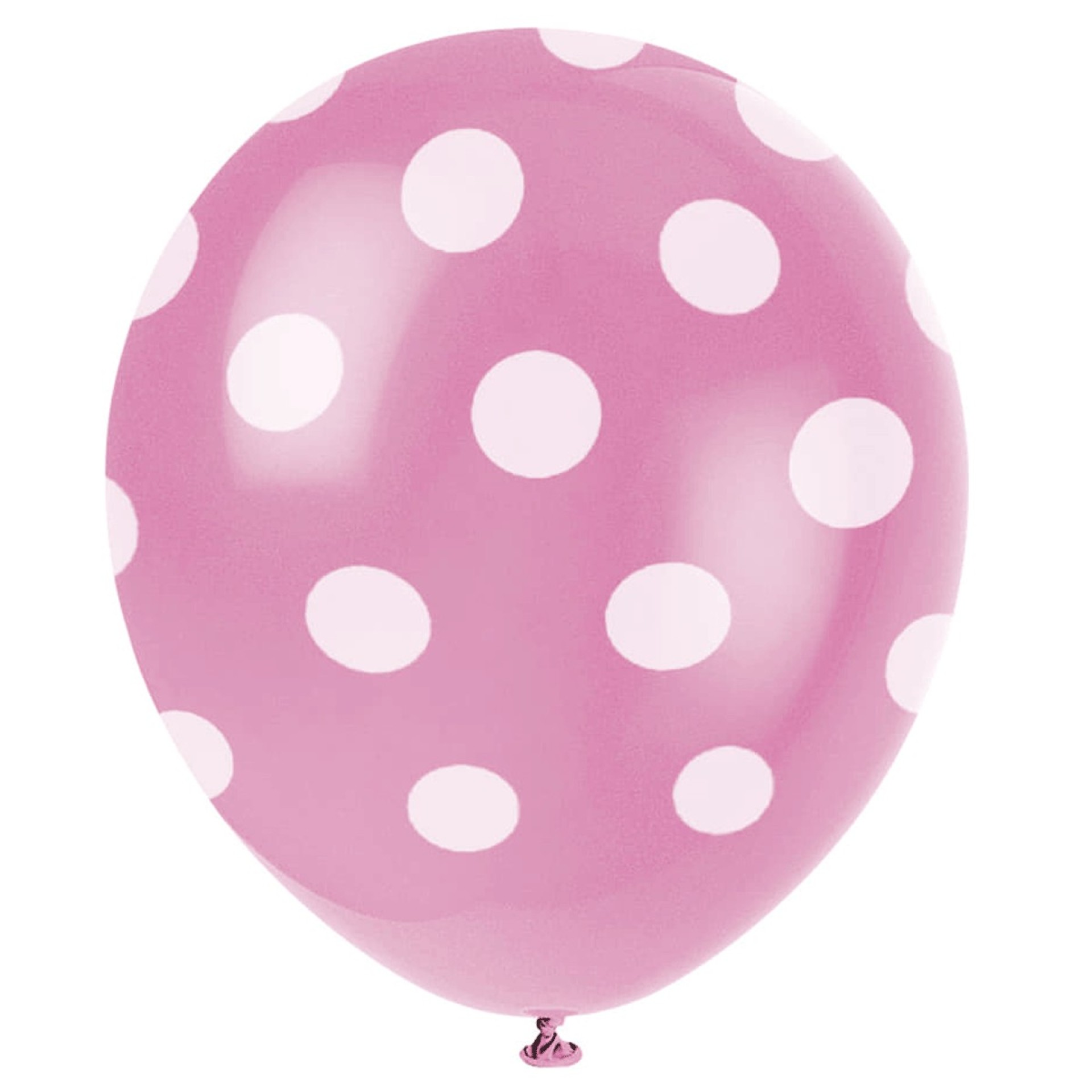 Balões as Bolinhas Rosa 6 unid