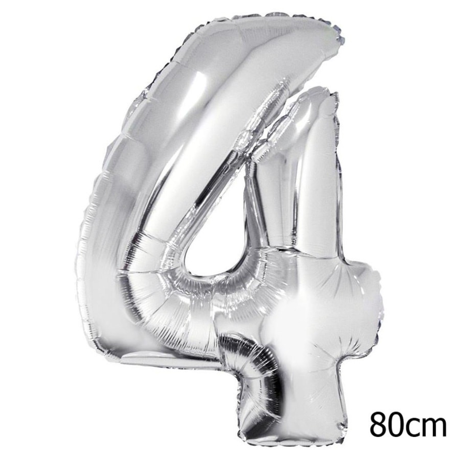 Balão Numero 4 Prata