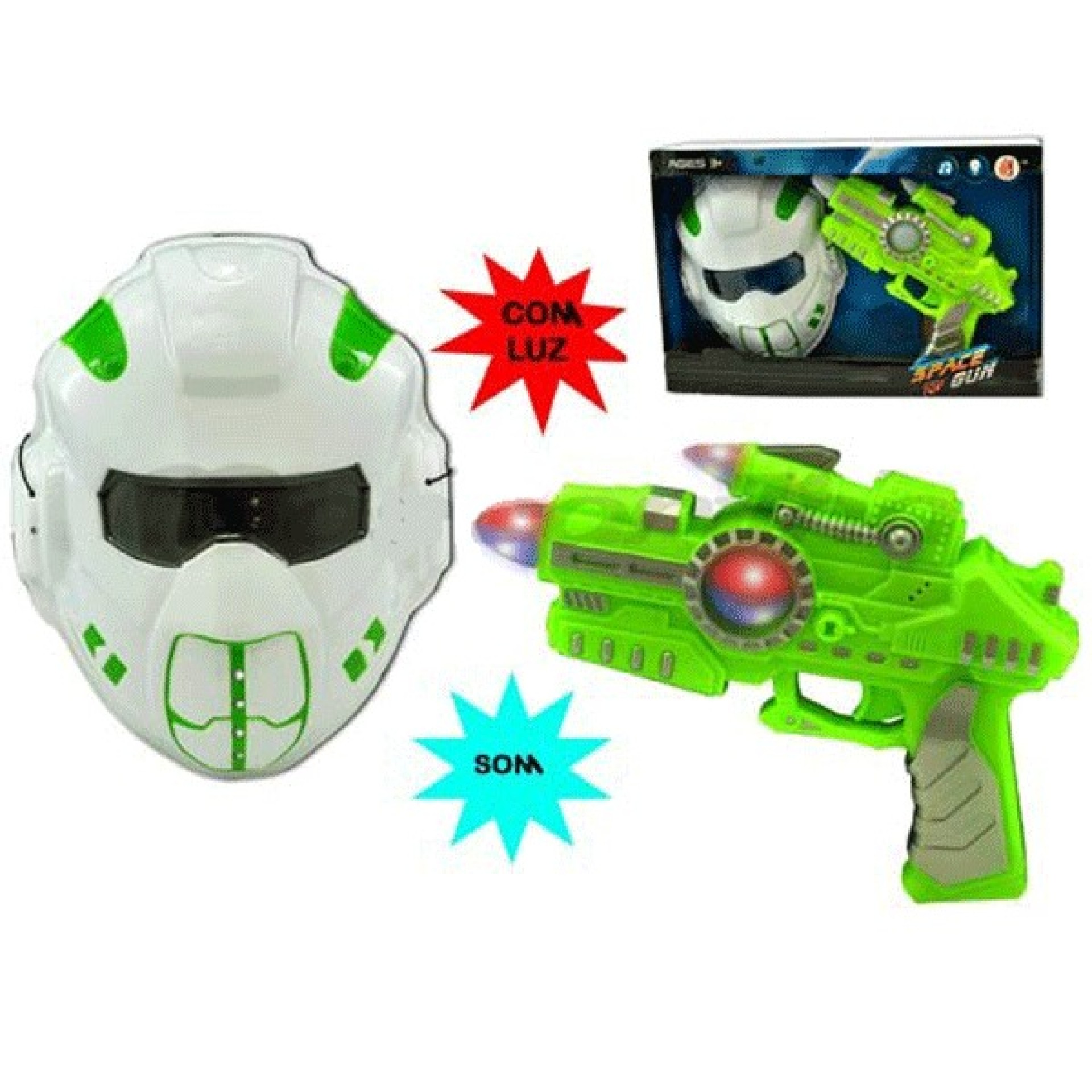 Pistola Galactica e Máscara
