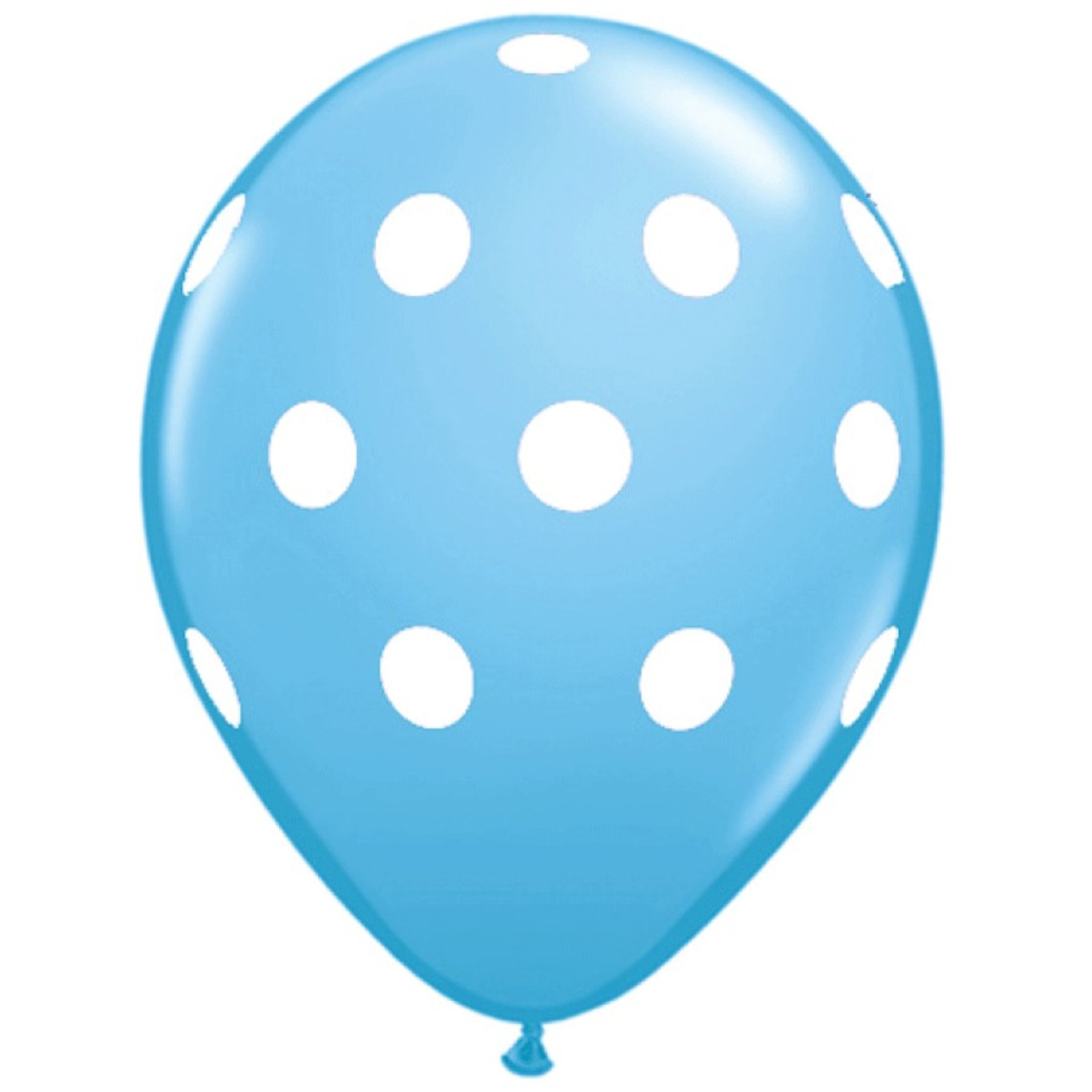 Balões as Bolinhas Azul Bebé 6 unid