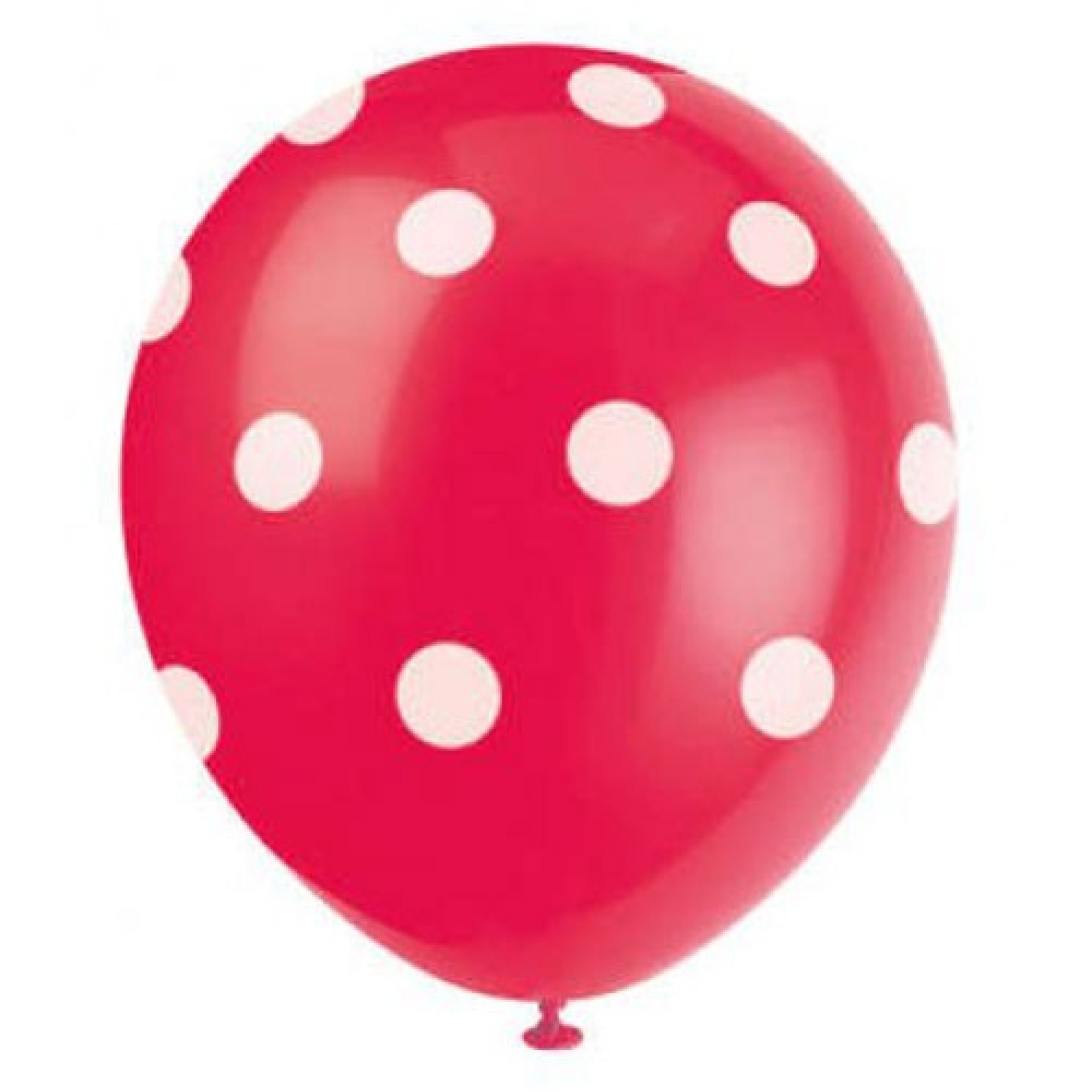 Balões Vermelhos com Bolas 6 Unid