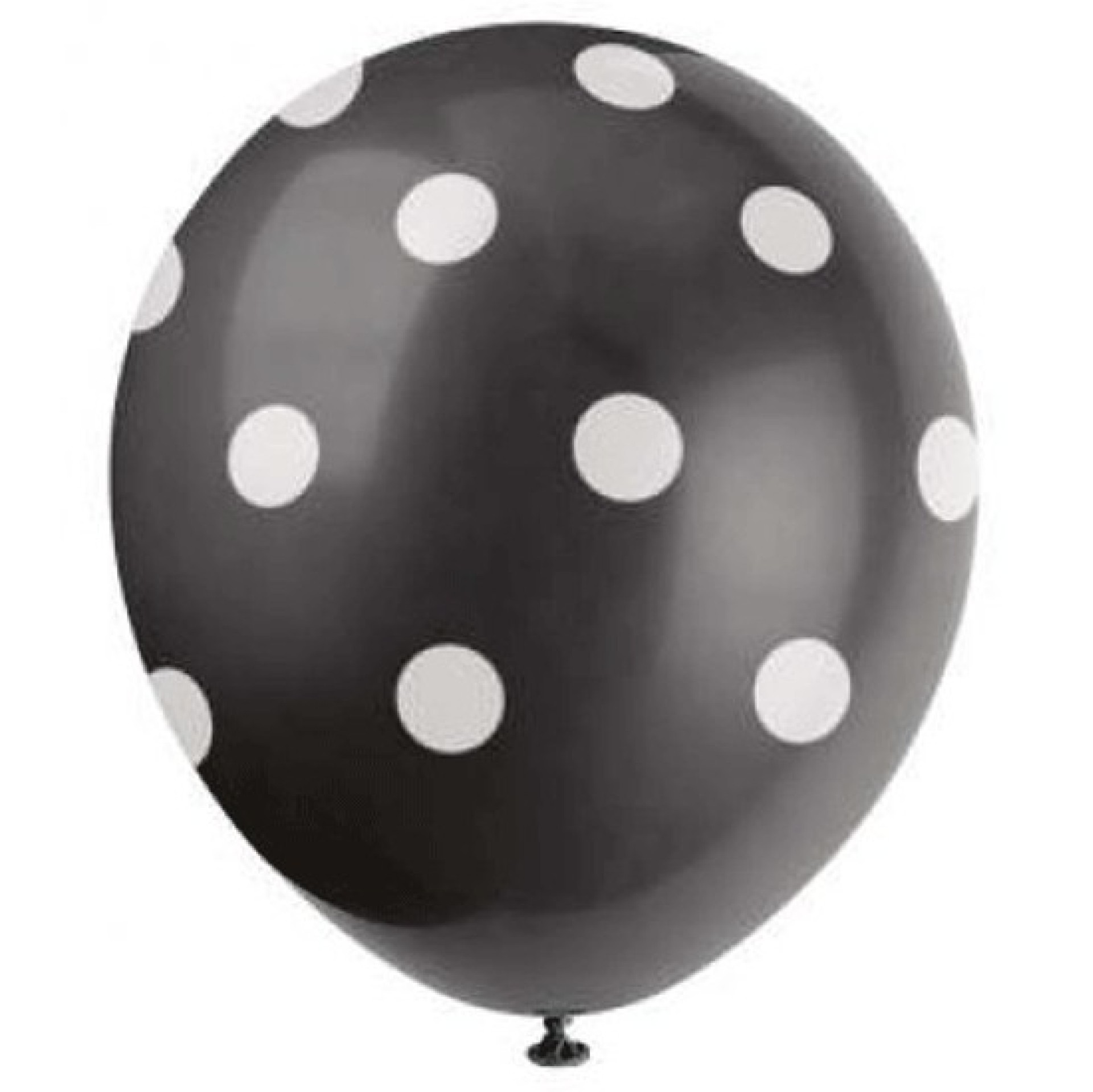 Balões Pretos com Bolas 6 Unid