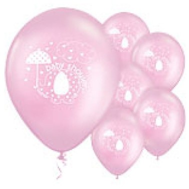 Bales Elefante Rosa Latex 8Unid
