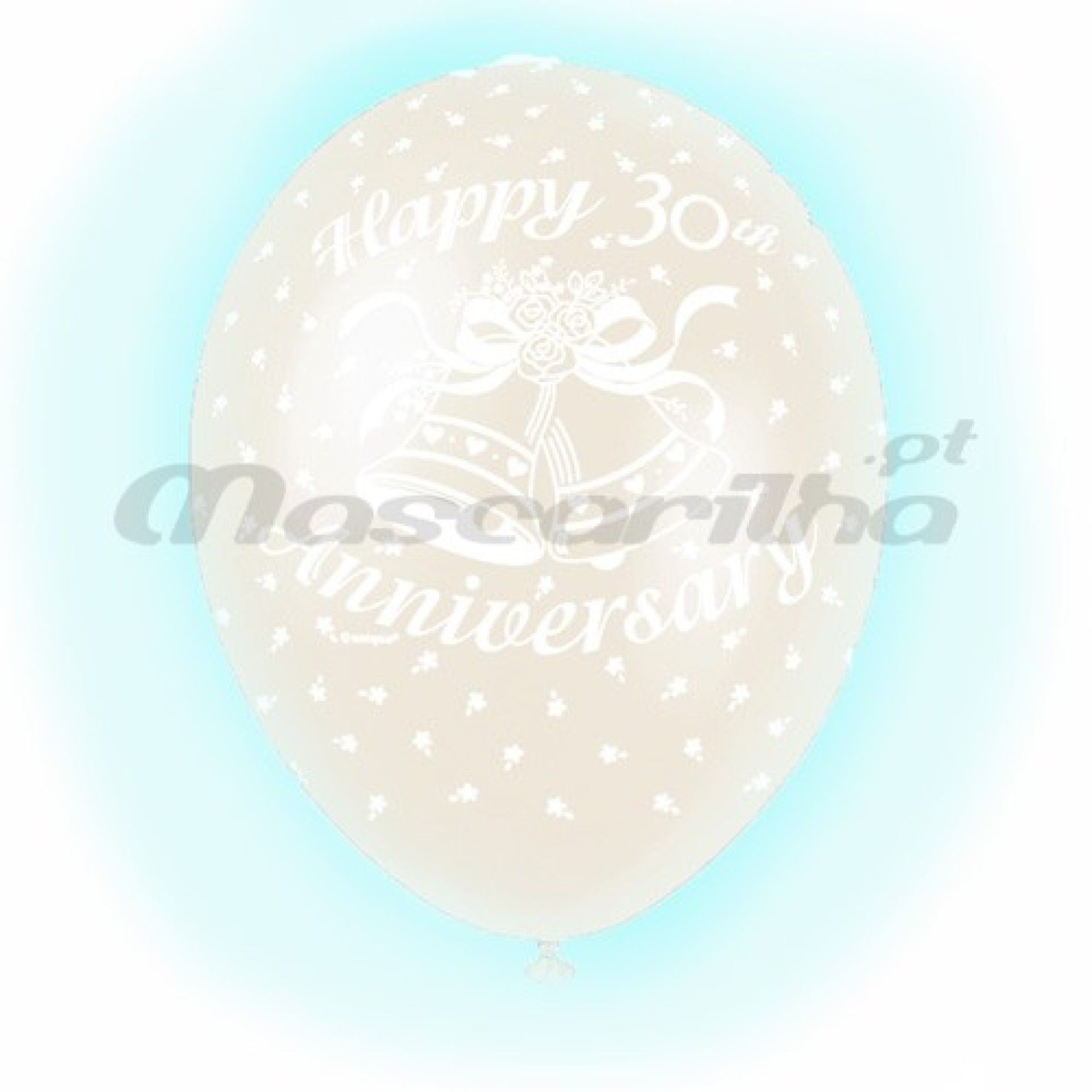 5 Balões Brancos 30th Anniversary
