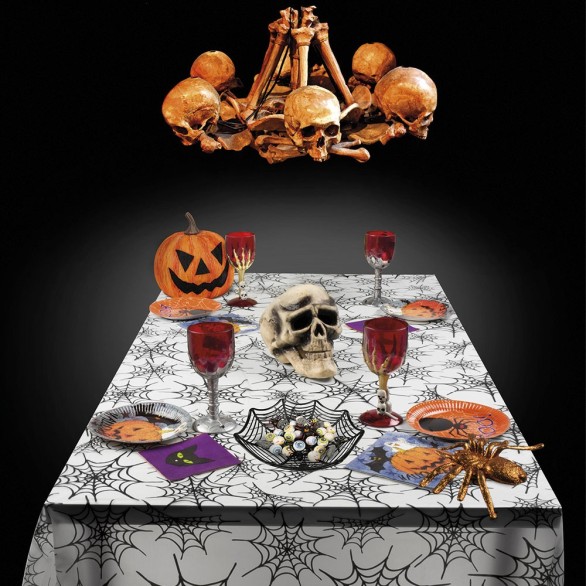 Toalha Plástica Teias de Aranha