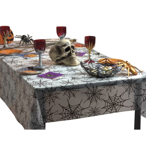 Toalha Plástica Teias de Aranha