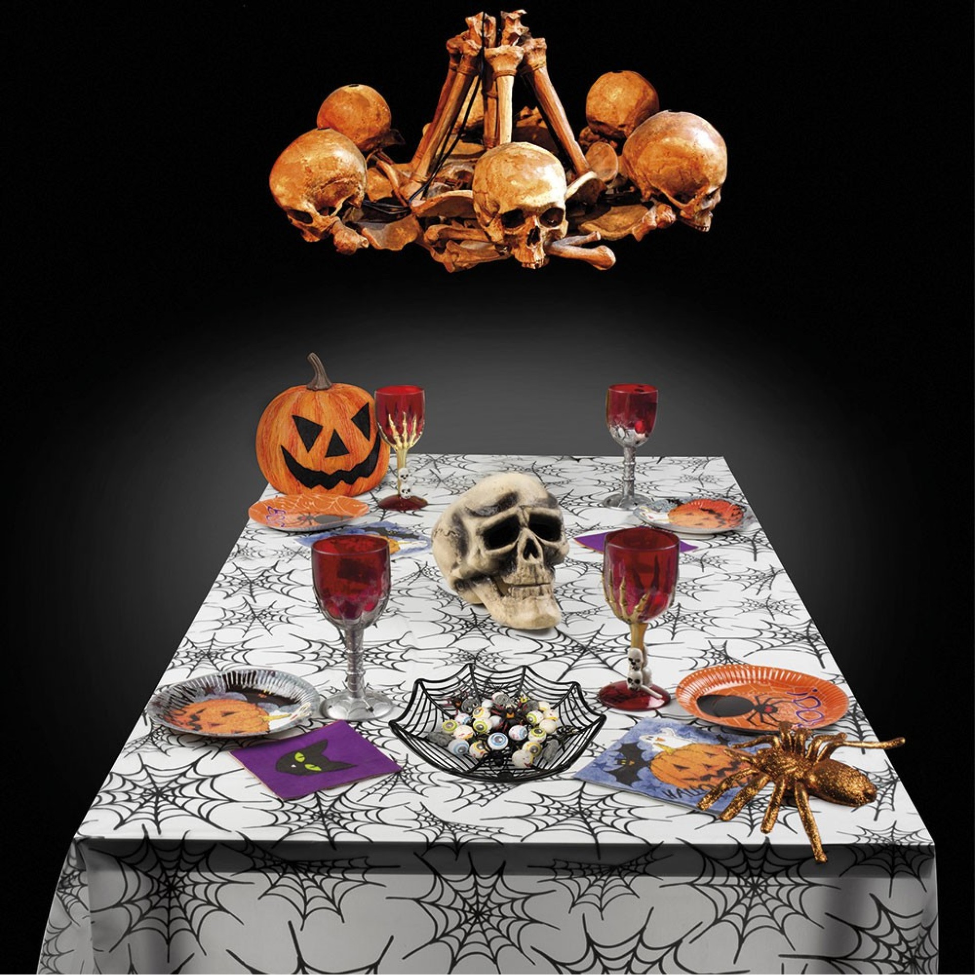 Toalha Plástica Teias de Aranha