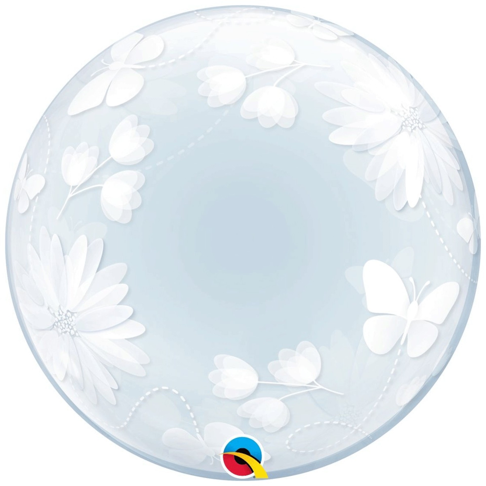 Balao Bubble Margaridas e Borboletas