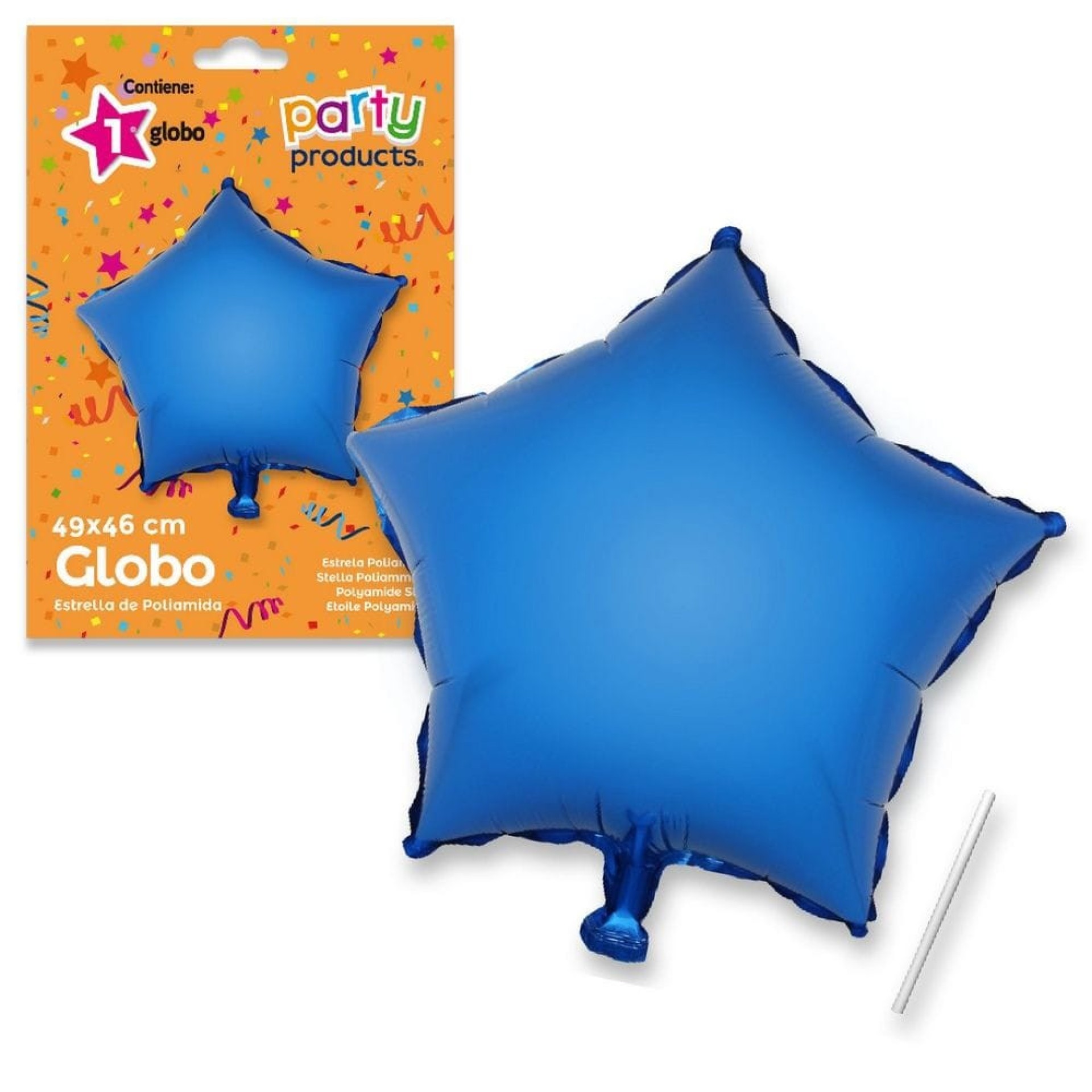 Balão Foil Estrela AZUL 49cm