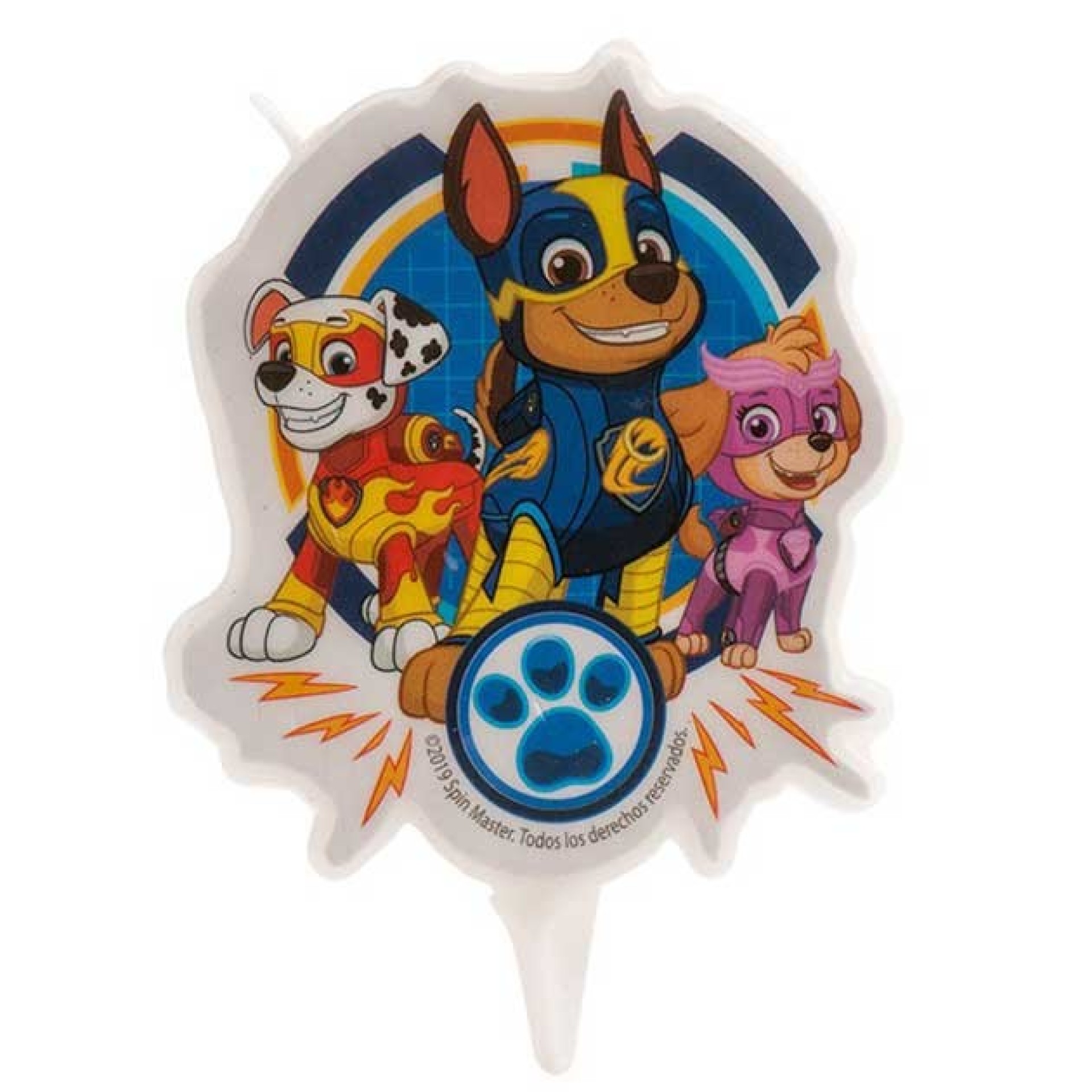 Vela de Aniversário Patrulha Pata