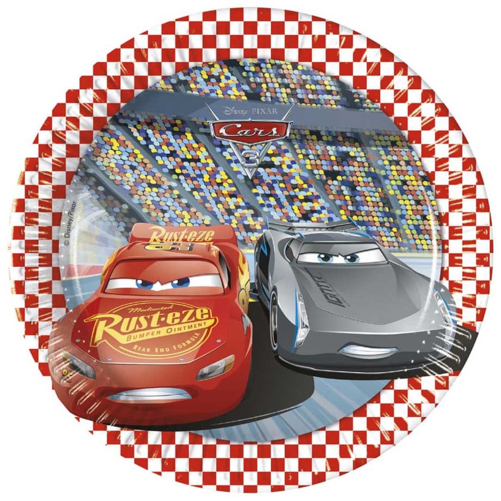 Pratos Faísca MCQueen Cars 8 Unid