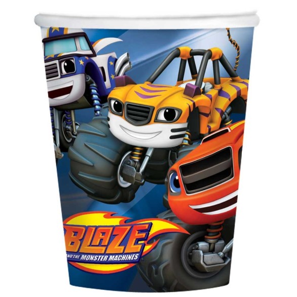 Copos Blaze Monster Machines 8 Unid