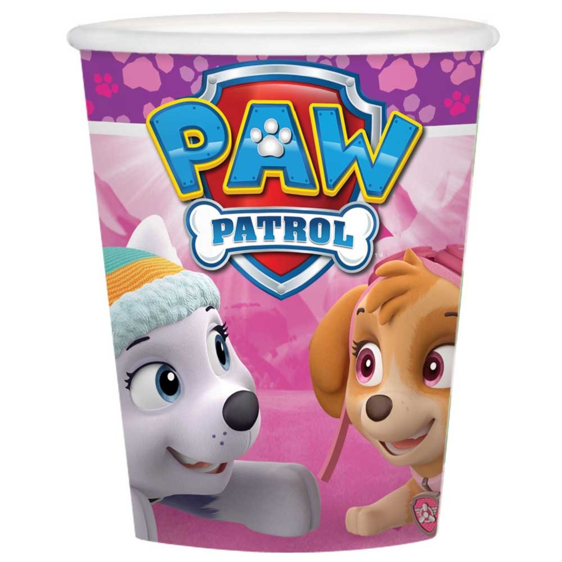 Copos Patrulha Pata Rosa 8un