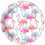 Pratos Flamingo 8un