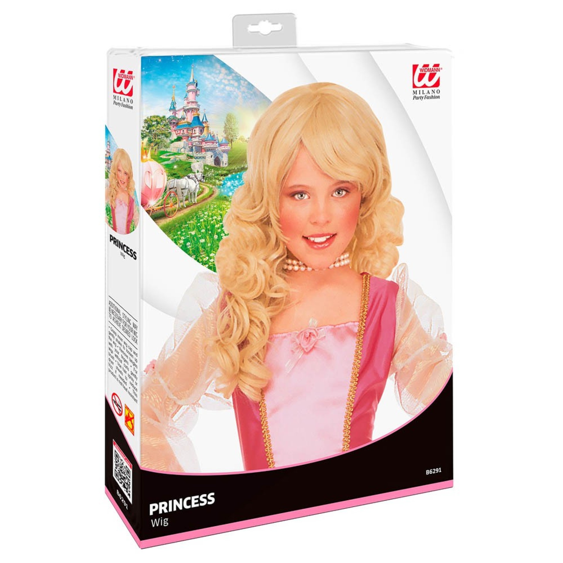 Peruca Loira Princesa Infantil