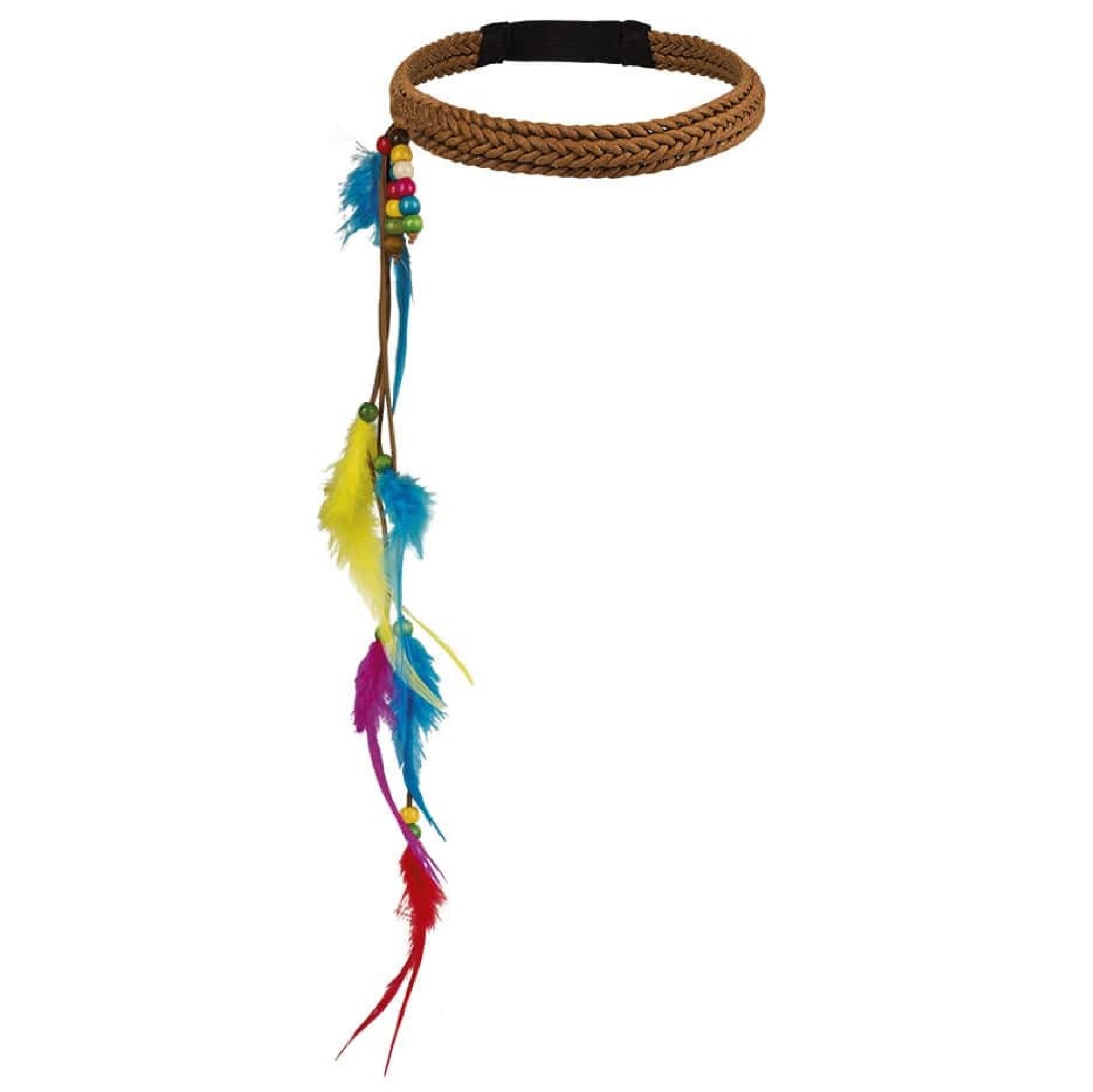 Fita de Cabeça Penas e Missangas