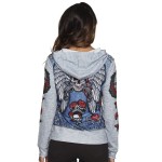 Sweatshirt Rocker Girl Fotorealista