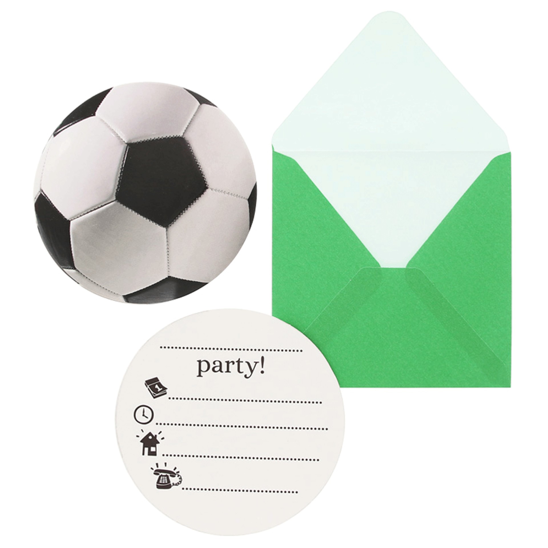 Convites Aniversário Futebol 6un