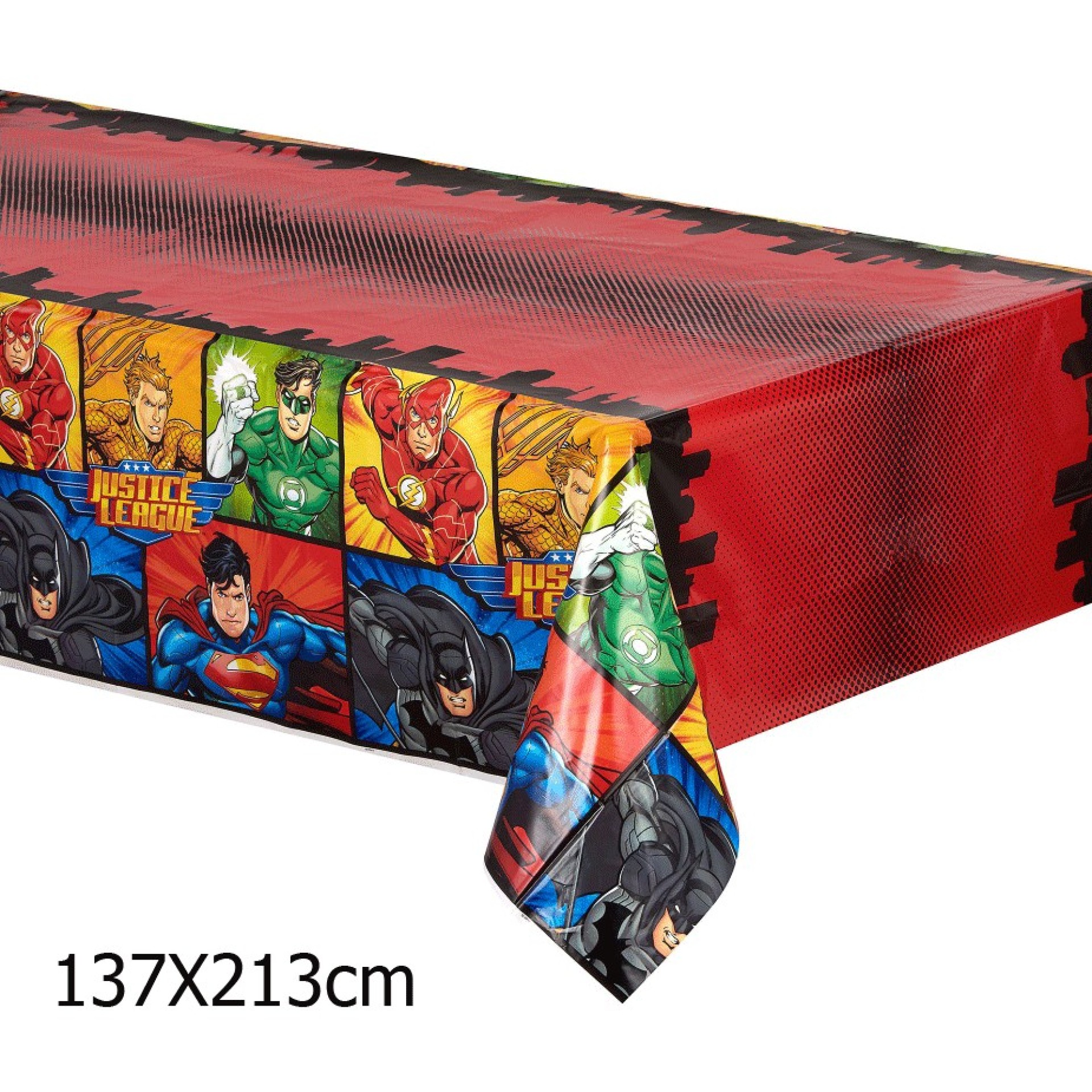 Toalha Plástica Liga da Justiça