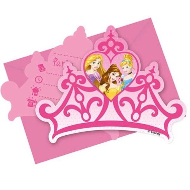 Convites Princesas Disney 6un