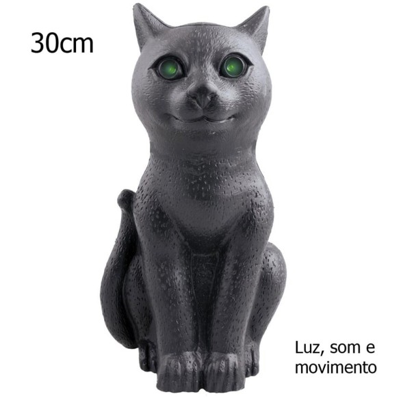 Gato Negro Vira Cabeça 30 cm