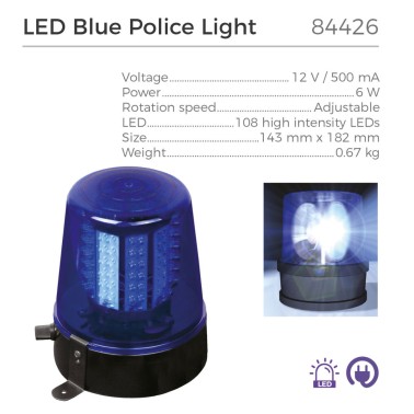 Luz Policia LED Azul Luz Policia LED Azul