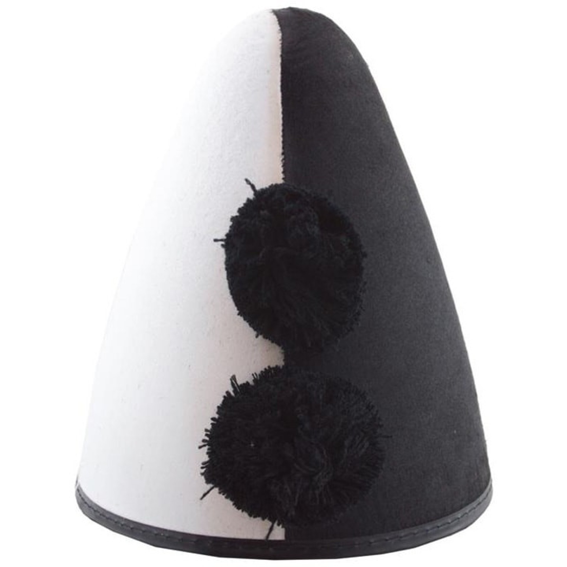 Chapéu Pierrot Branco e Preto