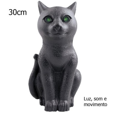 Gato Negro Vira Cabeça 30 cm Gato Negro Vira Cabeça 30 cm