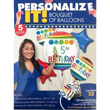 Kit Bales Happy Birthday personalizavel