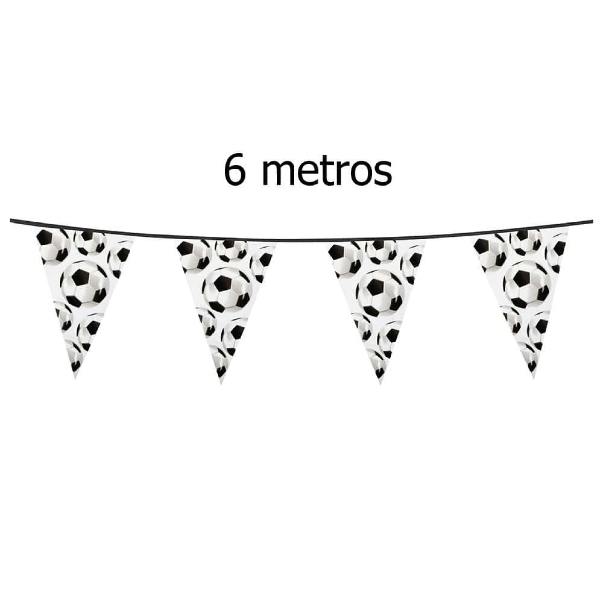 Bandeirolas Bolas de  Futebol 6m