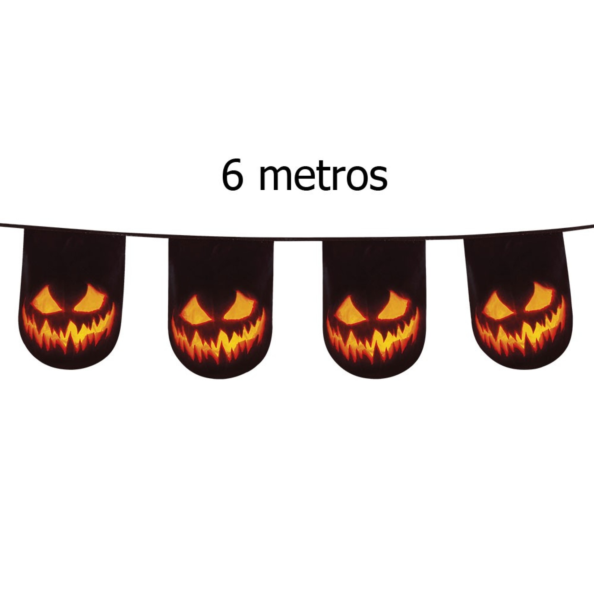 Bandeirolas Abóboras Halloween 6m