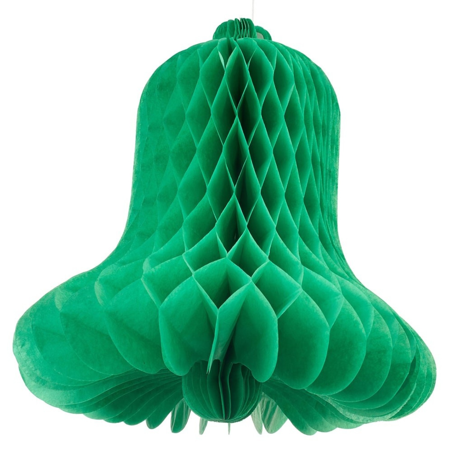 Sino de Papel Verde 20cm em Favos