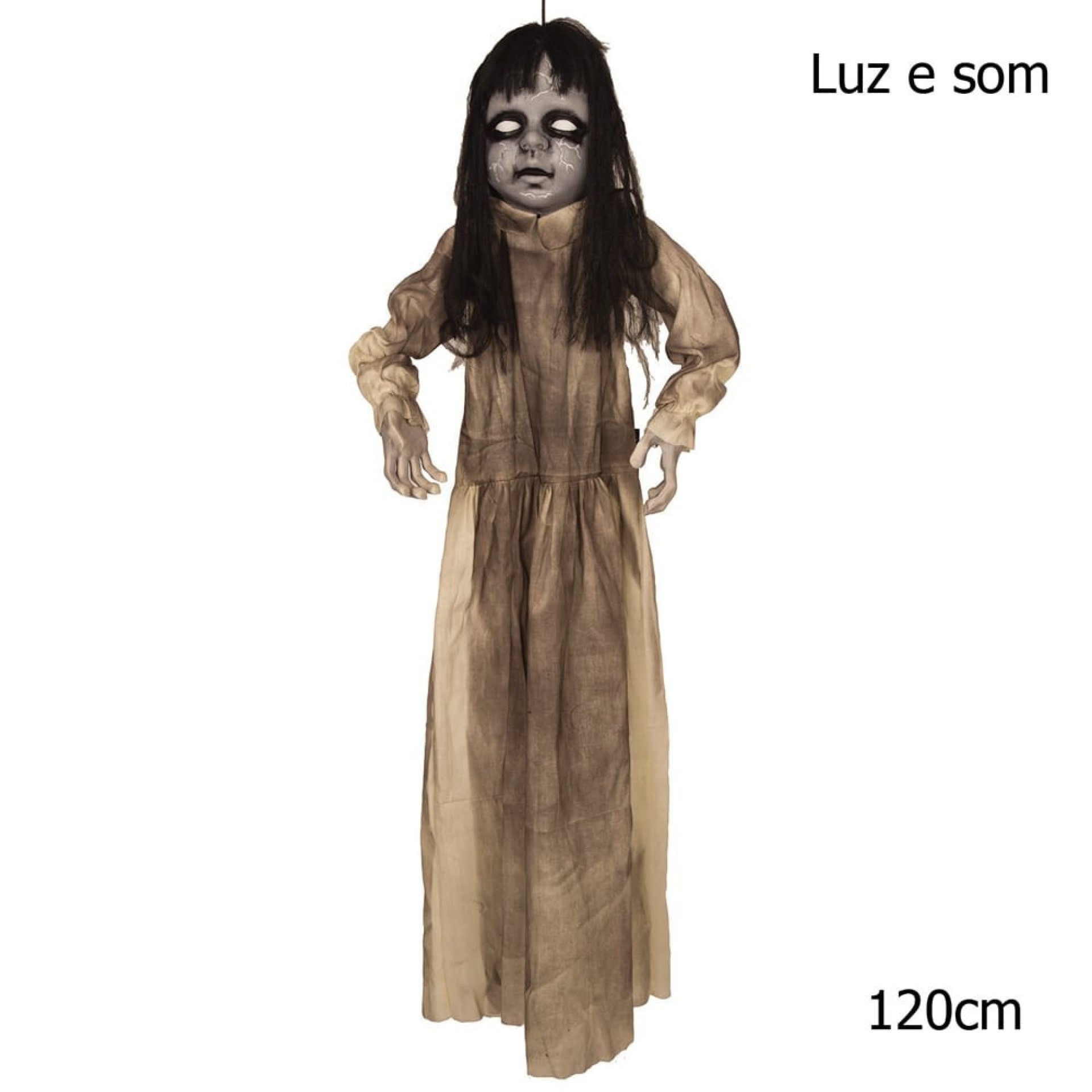 Decoração Boneca Possuída com luz e som