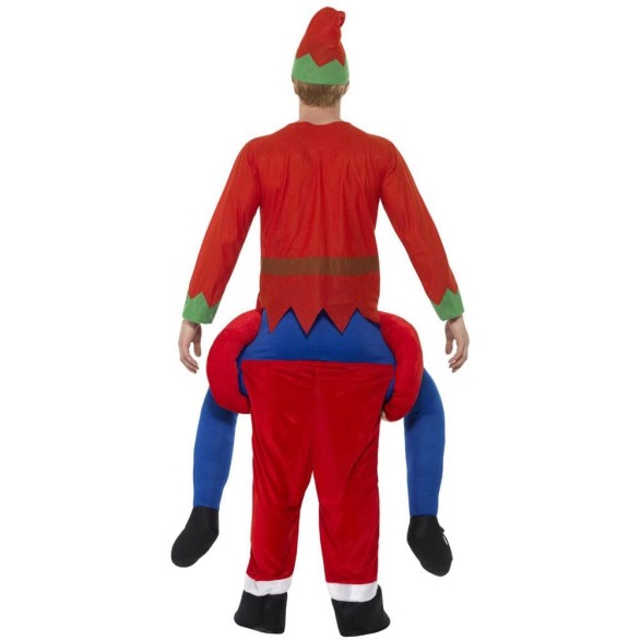 Fato Ás Costas do Pai Natal Ilusão