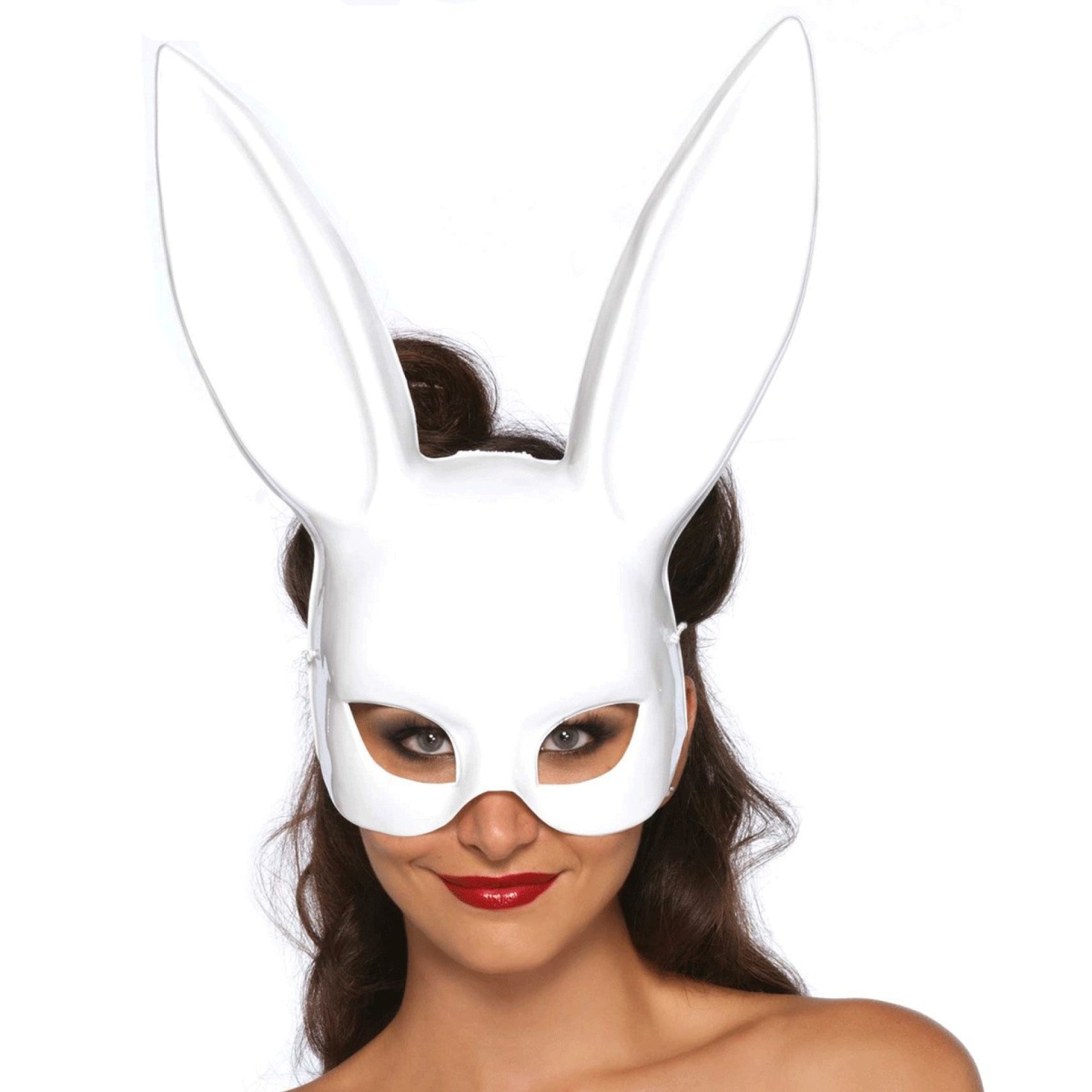 Máscara Coelhinha Play Boy Branca