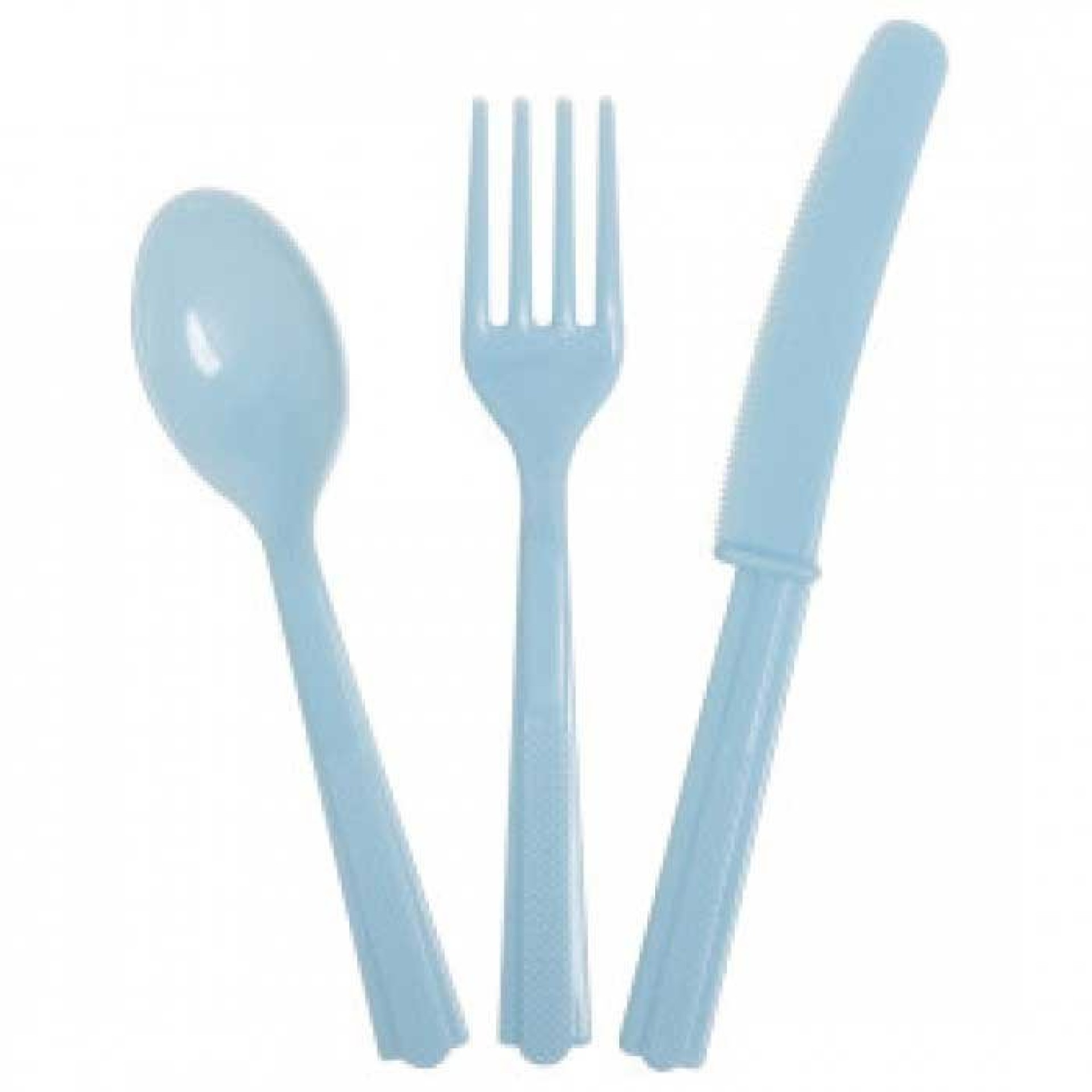 Pack Talheres Reutilizáveis Azul Céu 18 unid