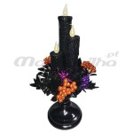 Candelabro 3 Velas com Luz e aranhas