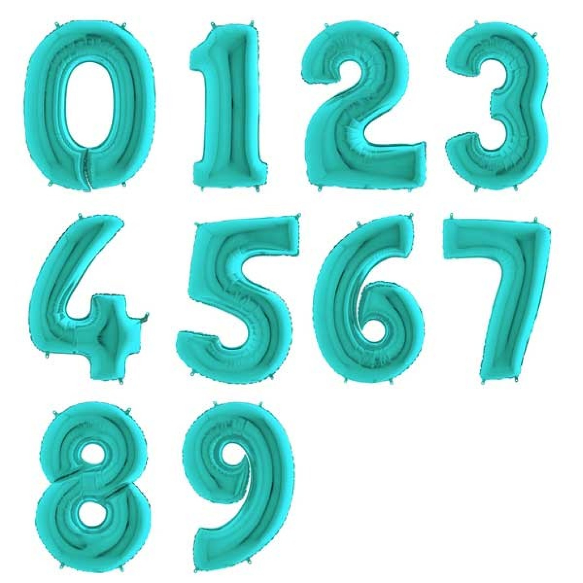 Balão Numero Verde Tiffani Foil