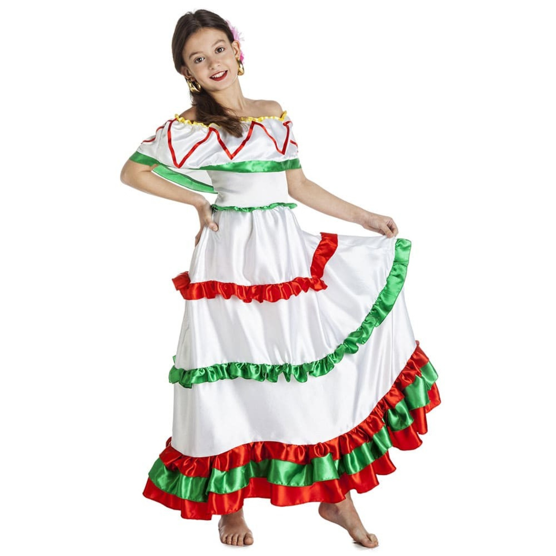 Fato Mexicana Guadalupe Menina