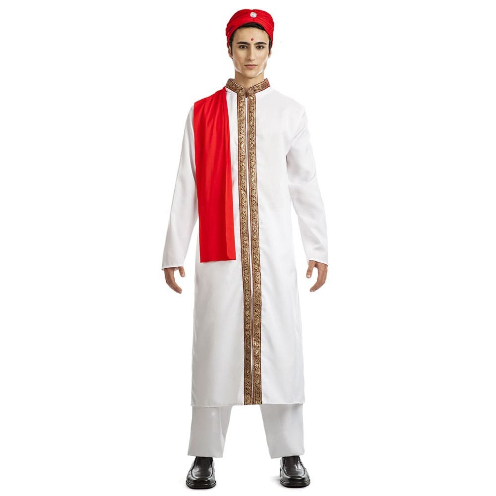 Fato Bollywood Branco Homem