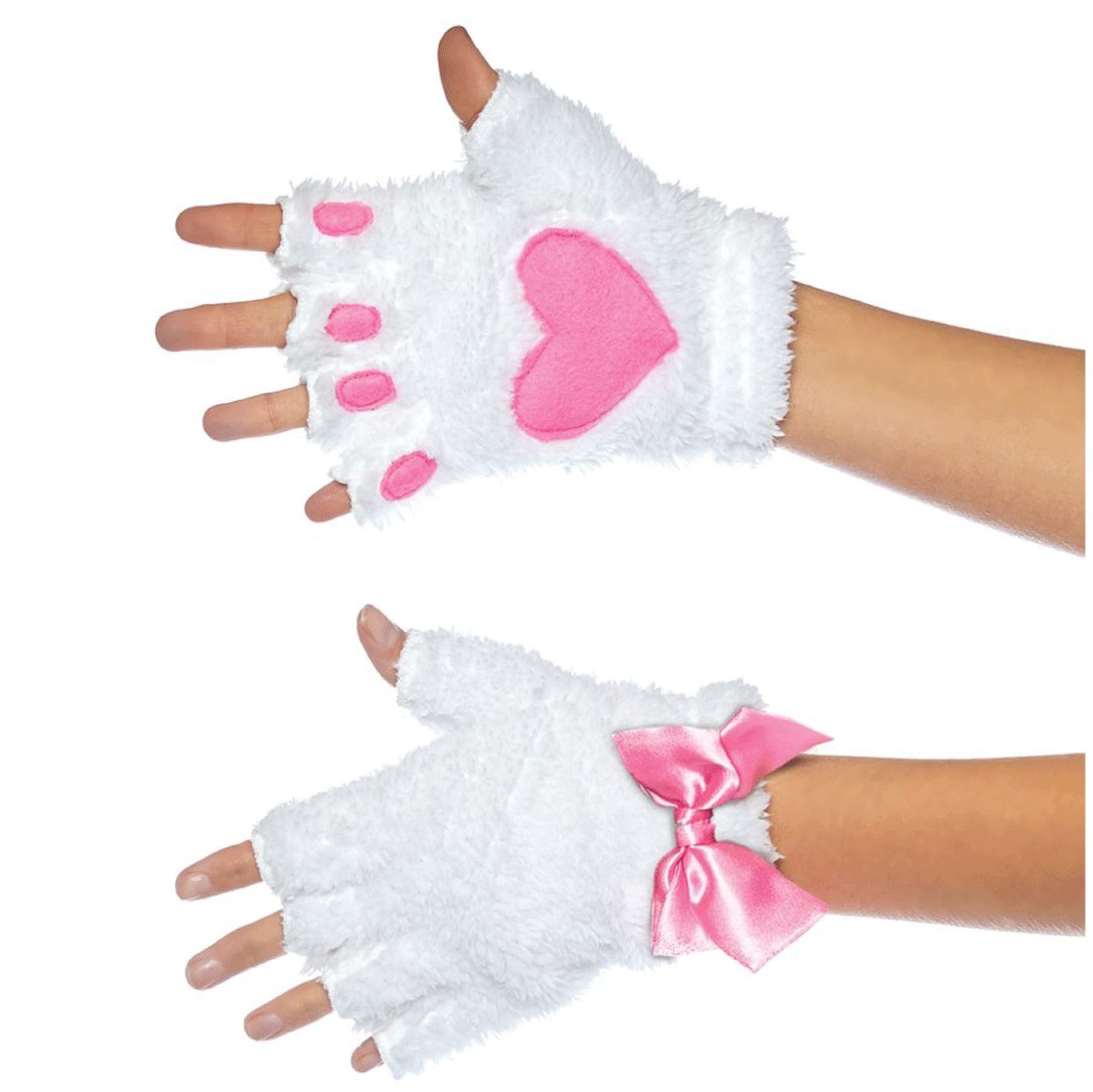 Luvas Heart Kitty Brancas