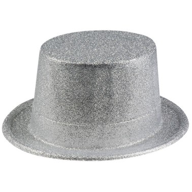 Cartola Glitter Prateada Cartola Glitter Prateada