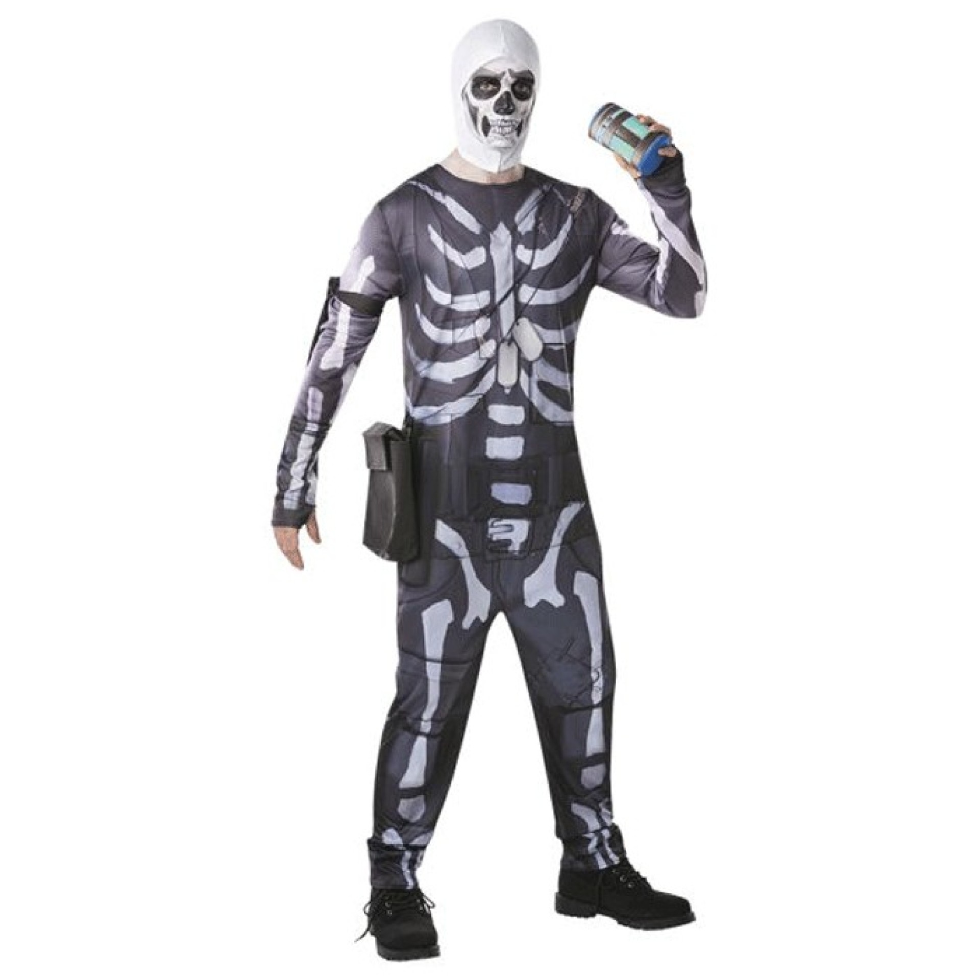 Fato Fortnite Skulltrooper Adulto