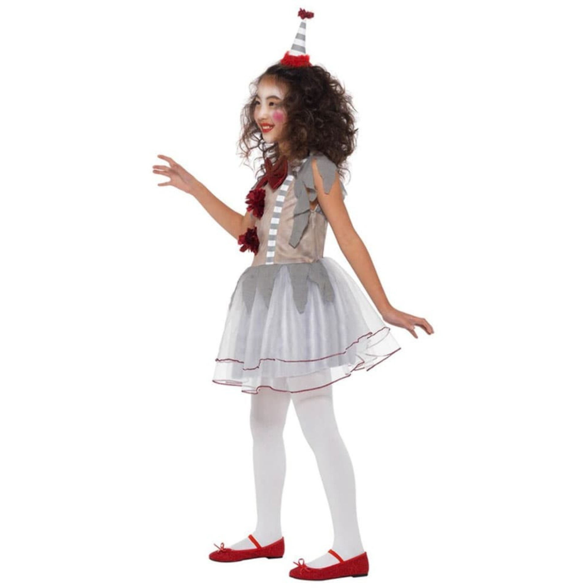 Fato Palhaça Assustadora menina